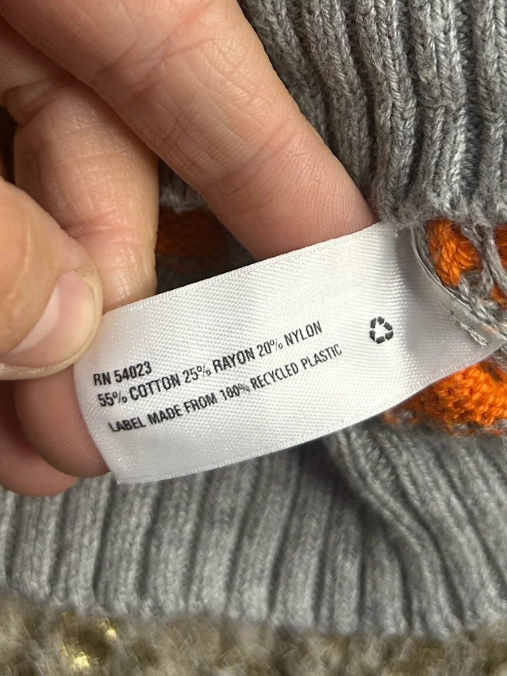 5 for $25🔥Baby Gap Striped Orange & Grey Cardigan‎ Sweater 3T